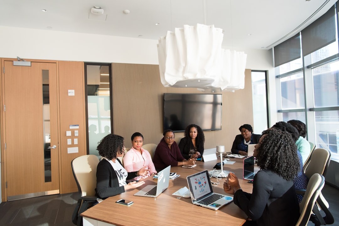 team meeting in office